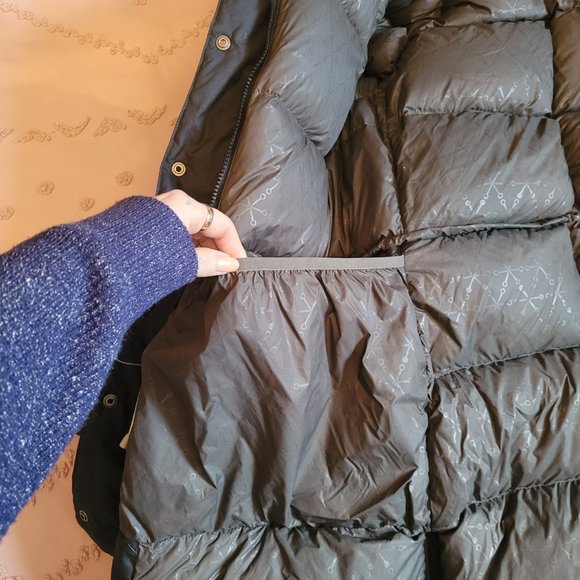 MEC BLACK DOWN FILLED PARKA WITH REMOVABLE FUR - Picture 5 of 12